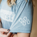 Shop the neverthirst block t-shirt, give clean and living water to the unreached!