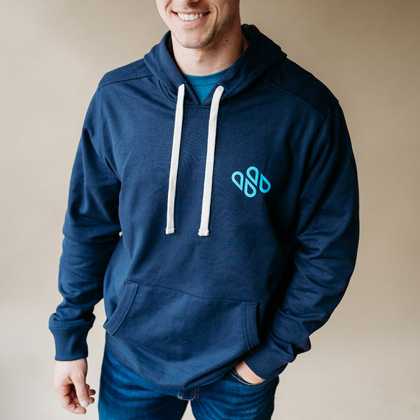 Navy Drops Hoodie